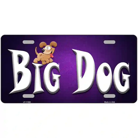 Big Dog Novelty License Plate 24" x 12" (LLP)