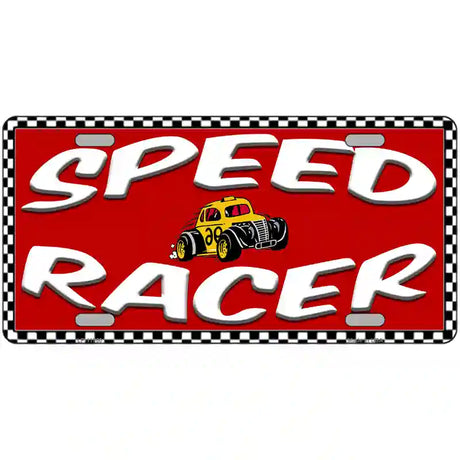 Speed Racer Novelty License Plate 24" x 12" (LLP)