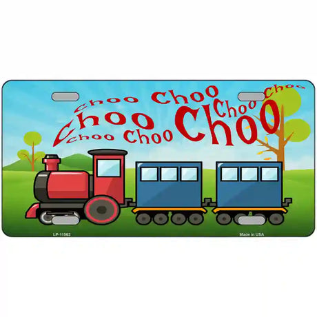 Choo Choo Novelty License Plate 24" x 12" (LLP)