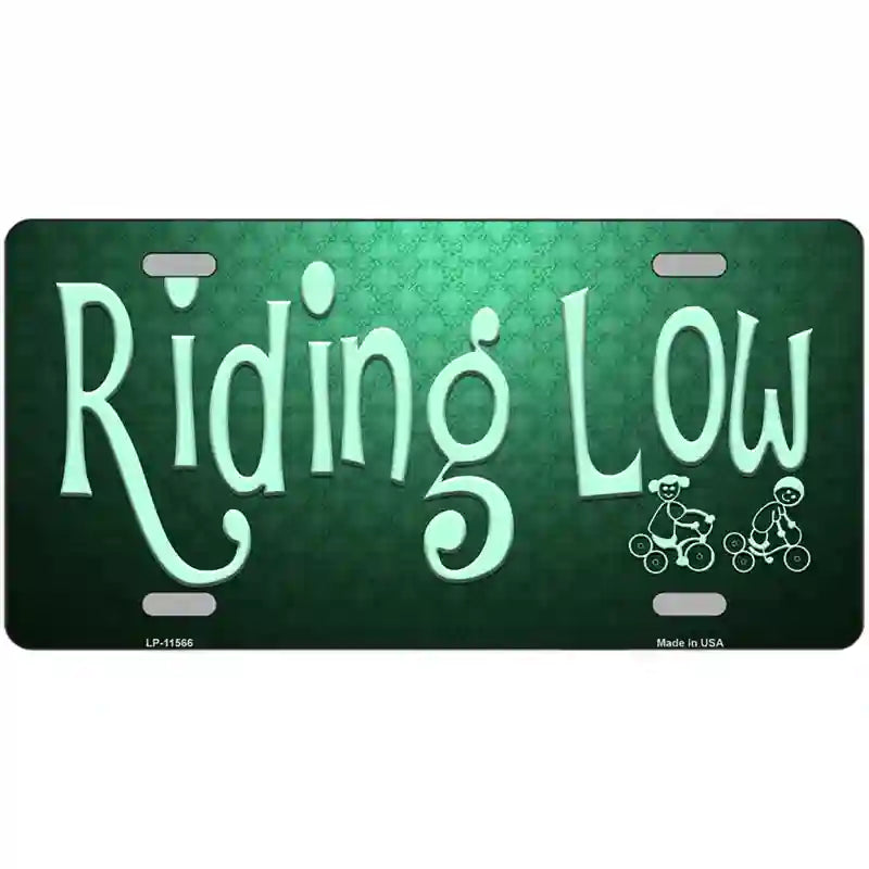 Riding Low Novelty License Plate 24" x 12" (LLP)