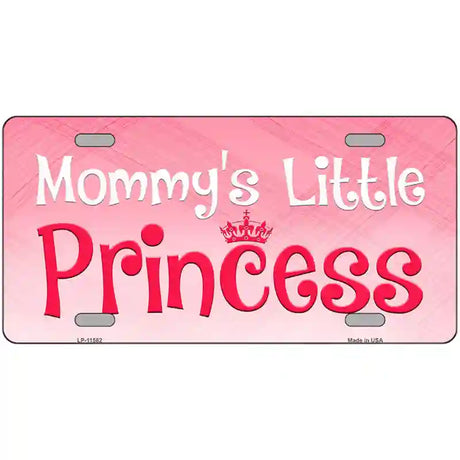 Mommys Little Princess Novelty License Plate 24" x 12" (LLP)