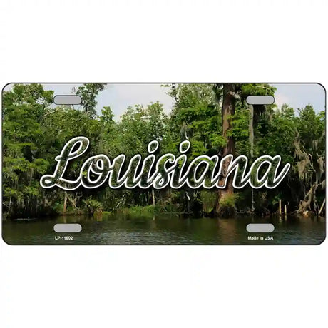 Louisiana Swamp Novelty Metal State License Plate 24" x 12" (LLP)