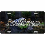 Louisiana Alligator Swamp Novelty Metal State License Plate 24" x 12" (LLP)