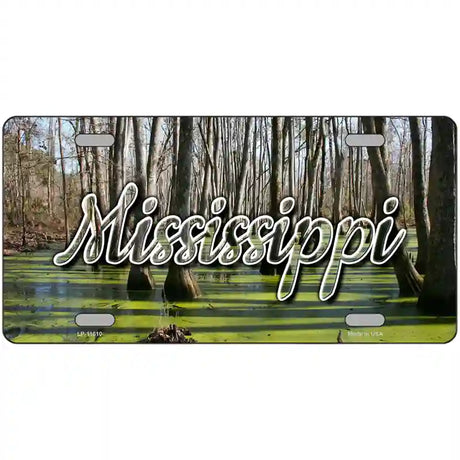 Mississippi Swamp Novelty Metal State License Plate 24" x 12" (LLP)