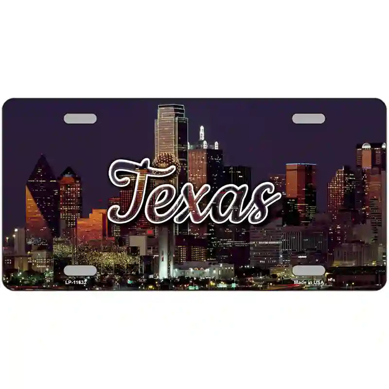 Texas City Lights Novelty Metal Novelty Metal License Plate 24" x 12" (LLP)