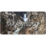 Wyoming Rocky Waterfall Novelty Metal State License Plate 24" x 12" (LLP)