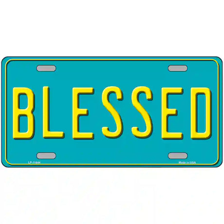 Blessed Novelty License Plate 24" x 12" (LLP)