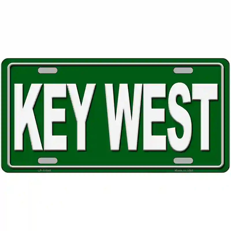 Key West Novelty License Plate 24" x 12" (LLP)