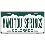 Manitou Springs Colorado Novelty License Plate 24" x 12" (LLP)