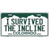 I Survived The Incline Colorado Novelty License Plate 24" x 12" (LLP)