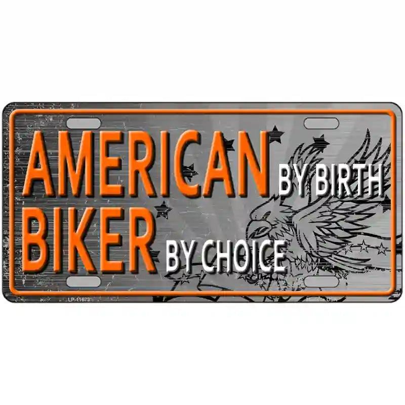 American Biker Novelty License Plate 24" x 12" (LLP)