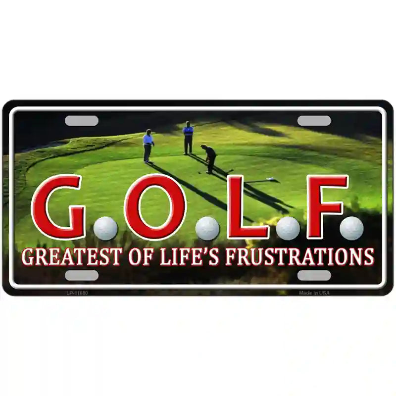 GOLF Novelty License Plate 24" x 12" (LLP)