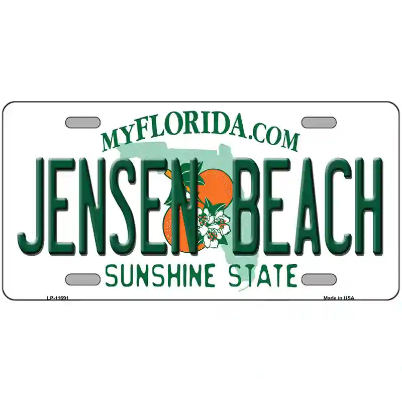 Jensen Beach Florida Novelty License Plate 24" x 12" (LLP)