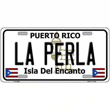 La Perla Puerto Rico Novelty License Plate 24" x 12" (LLP)