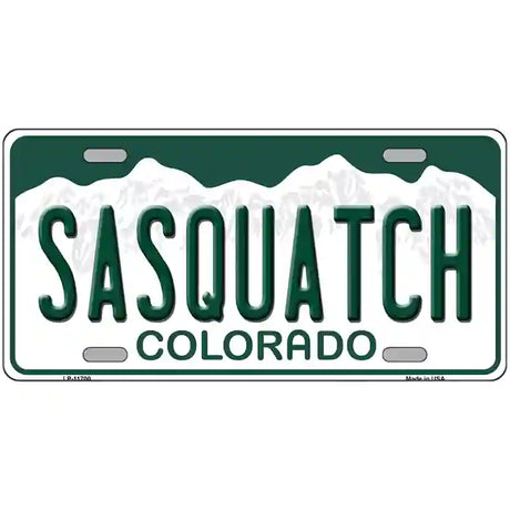 Sasquatch Colorado Novelty License Plate 24" x 12" (LLP)