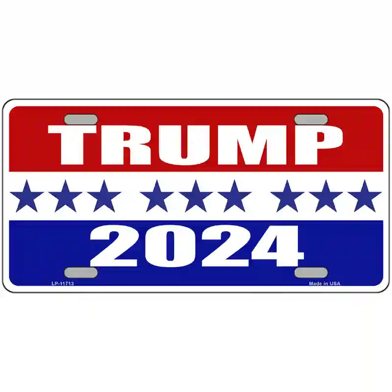 Trump 2024 Novelty Metal License Plate 24" x 12" (LLP)