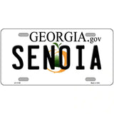 Senoia Georgia State Novelty License Plate 24" x 12" (LLP)