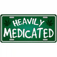 Heavily Medicated Novelty License Plate 24" x 12" (LLP)