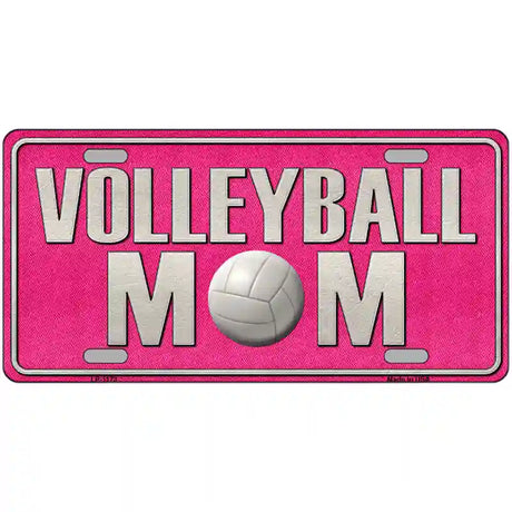 Volleyball Mom Novelty Metal License Plate 24" x 12" (LLP)