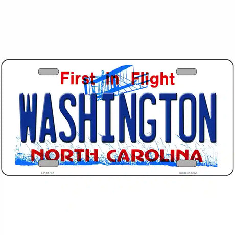 Washington North Carolina State License Plate 24" x 12" (LLP)