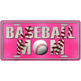 Baseball Mom Novelty Metal License Plate 24" x 12" (LLP)