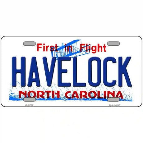 Havelock North Carolina State License Plate 24" x 12" (LLP)