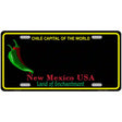 New Mexico Blank Black State License Plate 24" x 12" (LLP) / Yes