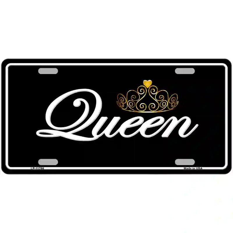 Queen Novelty License Plate 24" x 12" (LLP)