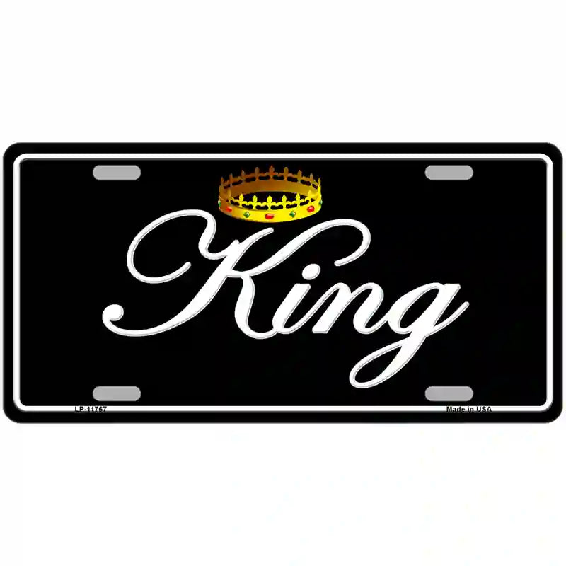 King Novelty License Plate 24" x 12" (LLP)