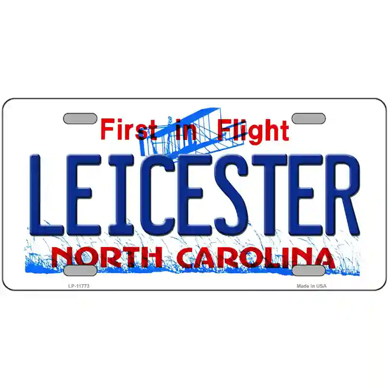 Leicester North Carolina State Novelty License Plate 24" x 12" (LLP)