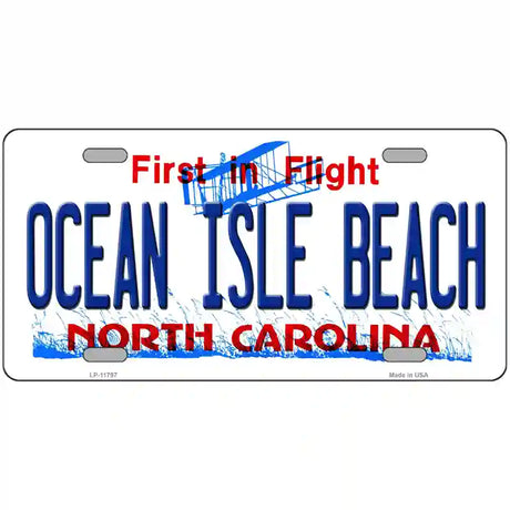 Ocean Isle Beach North Carolina Novelty License Plate 24" x 12" (LLP)