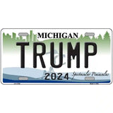 Trump 2024 Michigan Novelty License Plate 24" x 12" (LLP)