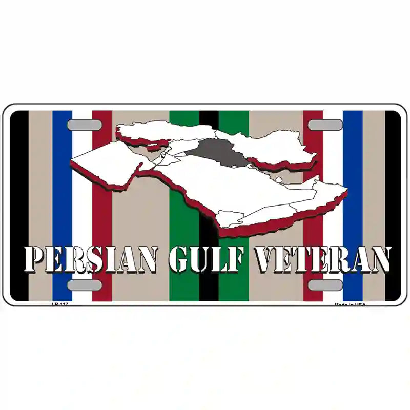 Persian Gulf Veteran Novelty Metal License Plate 24" x 12" (LLP)