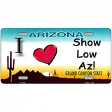 I Love Show Low AZ Novelty License Plate 24" x 12" (LLP)