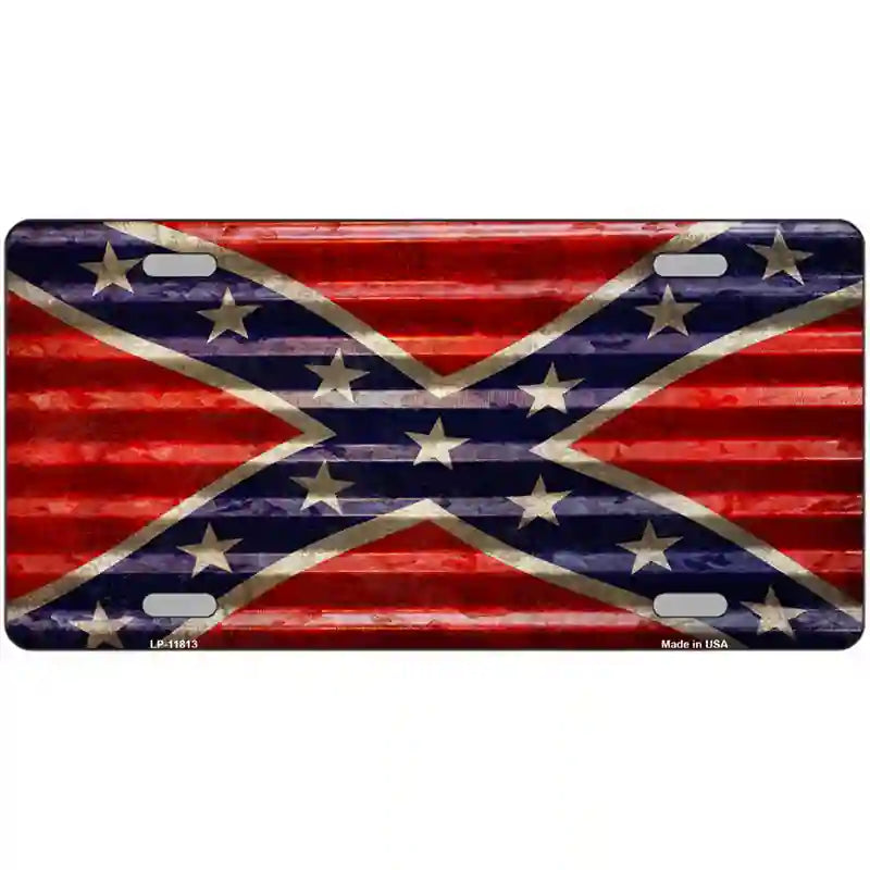 Confederate Flag Novelty License Plate 24" x 12" (LLP)