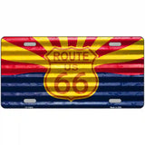 Route 66 Arizona Flag Novelty License Plate 24" x 12" (LLP)