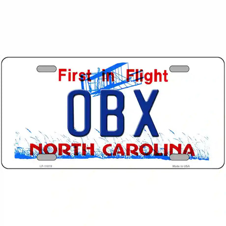 OBX North Carolina Novelty License Plate 24" x 12" (LLP)