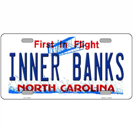 Inner Banks North Carolina Novelty License Plate 24" x 12" (LLP)