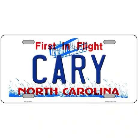 Cary North Carolina Novelty License Plate 24" x 12" (LLP)