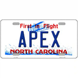 Apex North Carolina Novelty License Plate 24" x 12" (LLP)