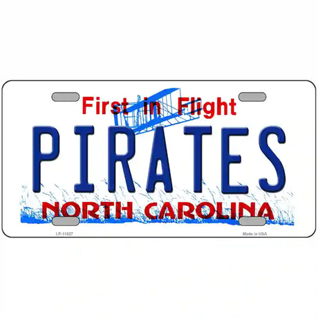 Pirates North Carolina Novelty License Plate 24" x 12" (LLP)