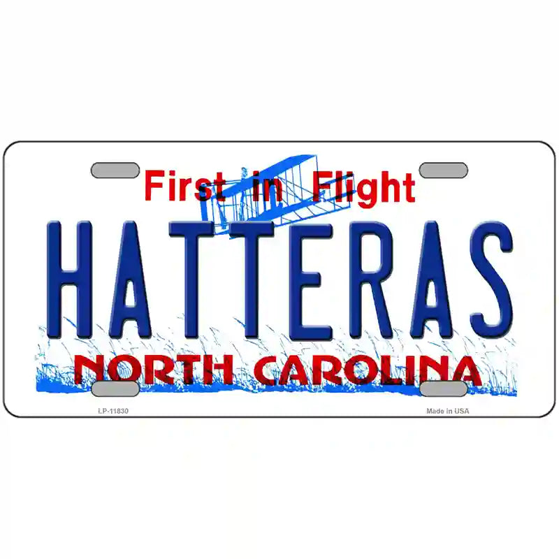 Hatteras North Carolina Novelty License Plate 24" x 12" (LLP)