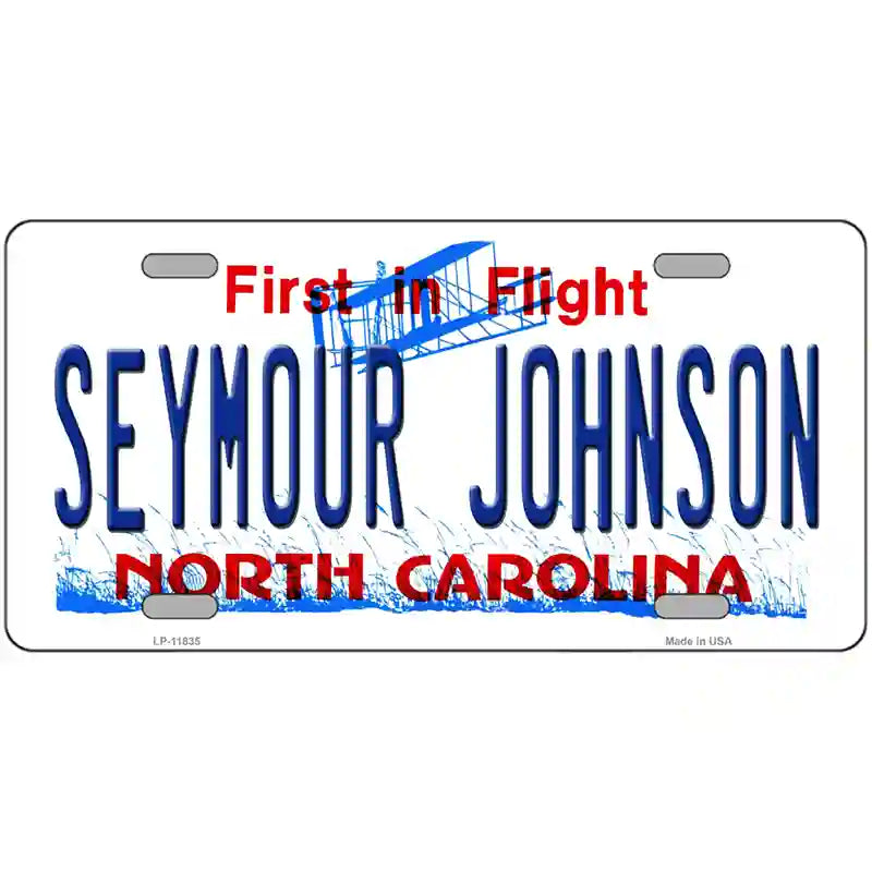 Seymour Johnson North Carolina Novelty License Plate 24" x 12" (LLP)