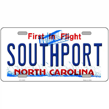 Southport North Carolina Novelty License Plate 24" x 12" (LLP)