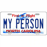 My Person North Carolina Novelty License Plate 24" x 12" (LLP)