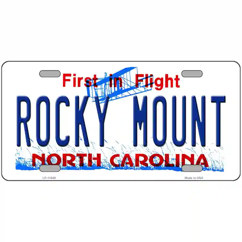 Rocky Mount North Carolina Novelty License Plate 24" x 12" (LLP)