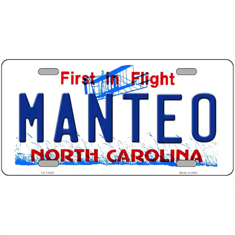 Manteo North Carolina Novelty License Plate 24" x 12" (LLP)