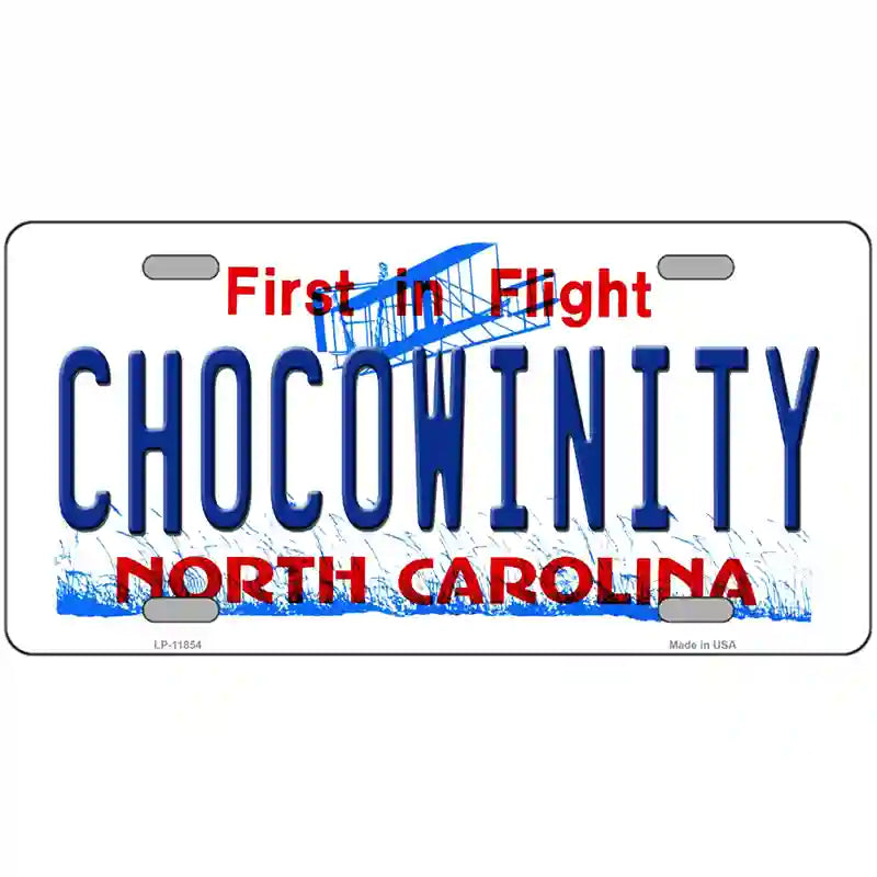 Chocowinity North Carolina Novelty License Plate 24" x 12" (LLP)