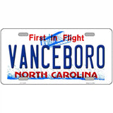 Vanceboro North Carolina Novelty License Plate 24" x 12" (LLP)