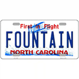 Fountain North Carolina Novelty License Plate 24" x 12" (LLP)